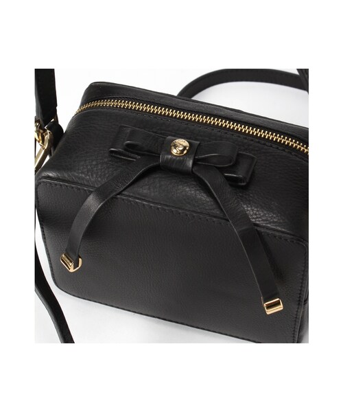 La TOTALITE（ラトータリテ）の「Le vernis トップリボンポシェット（バッグ・ブラック/ピンク・フリー）」の10枚目の写真