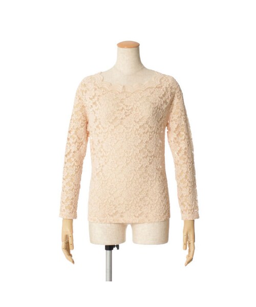 an another angelus（アンアナザーアンジェラス）の「スカラップ衿ぐり総レーストップス/F&A（シャツ/ブラウス・レディース・その他）」の3枚目の写真