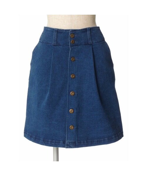 F i.n.t（フィント）の「前釦デニムスカート/F i.n.t（デニムスカート・レディース・その他）」の2枚目の写真
