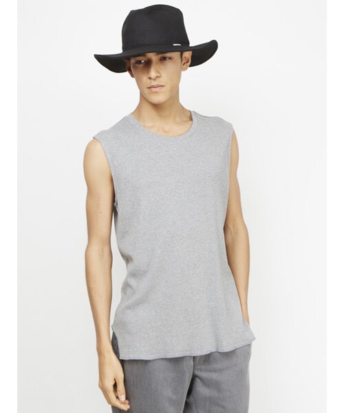 WHIZLIMITED（ウィズリミテッド）の「NO SLEEVE（トップス・WHT/H.GRY/NAV/BLK・M/L/XL）」の4枚目の写真