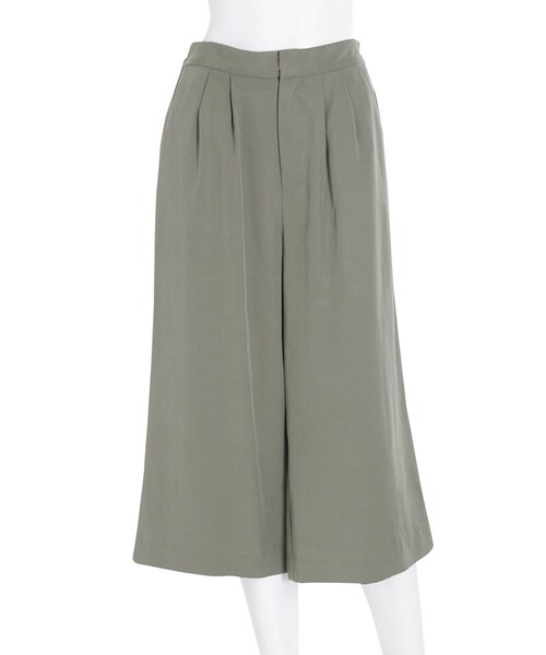 Ungrid（アングリッド）の「テンセルミドル丈パンツ（パンツ・レディース・オフホワイト/カーキ/キャメル・F）」の6枚目の写真