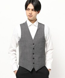 CROWDED CLOSET | TOP調千鳥柄ベスト(スーツベスト)