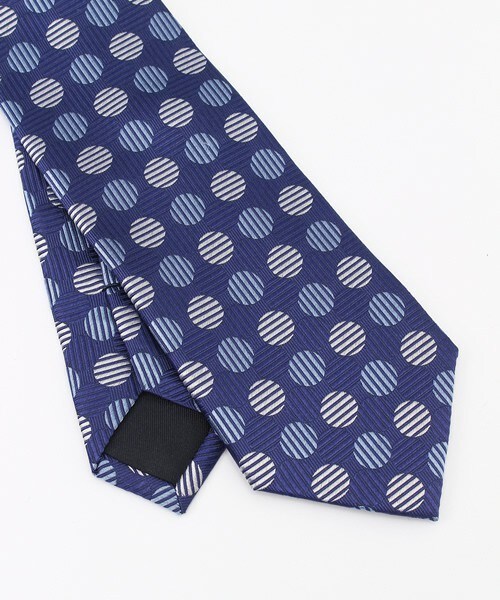 CROWDED CLOSET（クラウデッドクローゼット）の「ポルカドット柄ネクタイ【145cm×7cm】（ネクタイ・メンズ・ブルー/ネイビー・FREE）」の4枚目の写真
