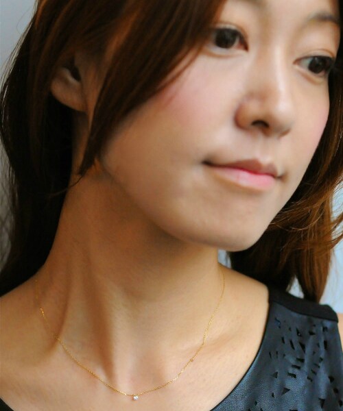 les desseins de DIEU（レデッサンドゥデュー）の「レ デッサン ドゥ デュー 155 ネイキッド ダイヤモンド ネックレス（ネックレス・レディース・ゴールド・40cm）」の3枚目の写真