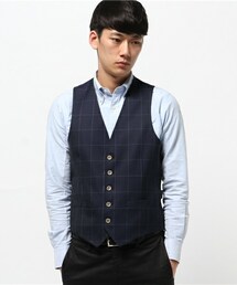 MEN'S BIGI | リバーシブルウールベスト（スリーピース可能）(スーツベスト)
