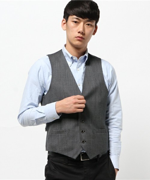 MEN'S BIGI（メンズビギ）の「リバーシブルウールベスト（スリーピース