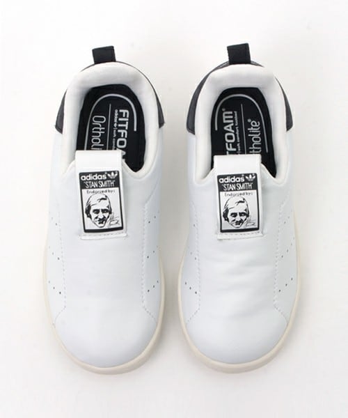 adidas（アディダス）の「ベビー キッズ アディダス スタンスミス スリッポン adidas STAN SMITH 360 I S75223（スニーカー・キッズ・ホワイト・13cm/16cm/14cm/15cm/11cm）」の5枚目の写真