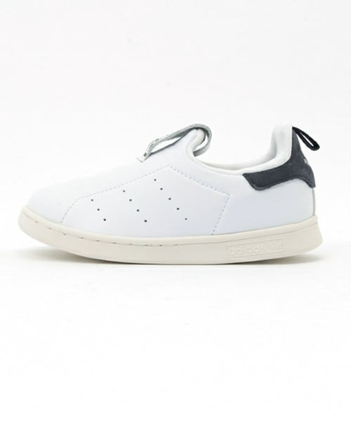 adidas（アディダス）の「ベビー キッズ アディダス スタンスミス スリッポン adidas STAN SMITH 360 I S75223（スニーカー・キッズ・ホワイト・13cm/16cm/14cm/15cm/11cm）」の2枚目の写真