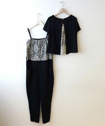 kaene | kaene レースmix オールインワン(つなぎ/オールインワン)