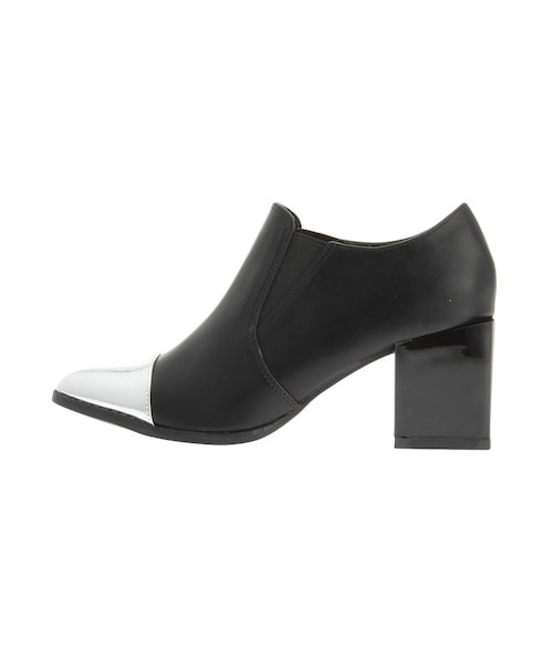 MURUA（ムルーア）の「【SHOES】メタルミドルブーツ（シューズ・レディース・ブラック/シルバー・35/36/37）」の2枚目の写真