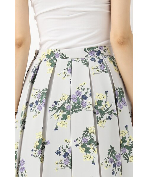 La TOTALITE(ラトータリテ)の「ブーケフラワータックスカート(スカート・グレーB/ネイビー・36/38)」の10枚目の写真