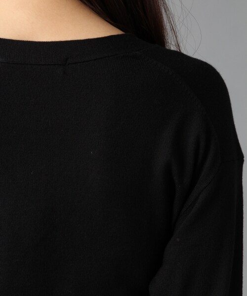 BLISS POINT(ブリスポイント)の「16SSDRVネック7分袖(トップス・レディース・ホワイト/ブラック/ライトグレー/オレンジ/ベージュ/グリーン・M/L)」の13枚目の写真