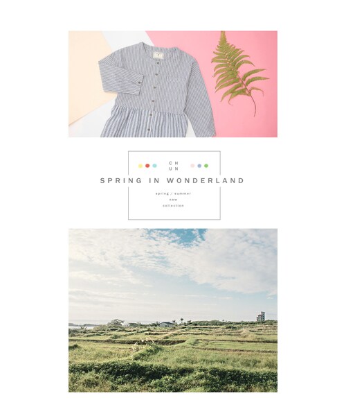 QUEEN SHOP（クイーンショップ）の「細條+寬條的結合及胸前假口袋裝飾打造更多元的視覺層次~提升了腰線 加上細褶設計使衣著擁有自然的蓬鬆美感（ワンピース/ドレス・レディース・F・F）」の8枚目の写真