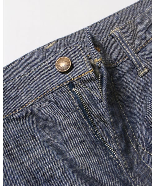 ★美品45R「コットンリネンゴマデニムのドレス」0日本製 45R 45rpm インディゴ綿麻ザックリデニム