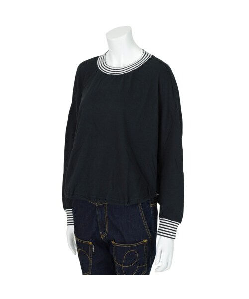 mercibeaucoup,(メルシーボークー)の「メルシーボークー、 / B:しまテレコカット / カットソー(トップス・レディース・red/gray/black・01)」の8枚目の写真