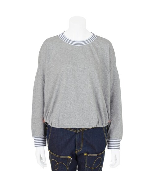 mercibeaucoup,(メルシーボークー)の「メルシーボークー、 / B:しまテレコカット / カットソー(トップス・レディース・red/gray/black・01)」の5枚目の写真