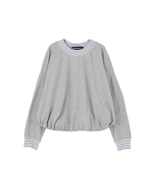 mercibeaucoup,(メルシーボークー)の「メルシーボークー、 / B:しまテレコカット / カットソー(トップス・レディース・red/gray/black・01)」の3枚目の写真