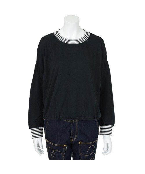 mercibeaucoup,(メルシーボークー)の「メルシーボークー、 / B:しまテレコカット / カットソー(トップス・レディース・red/gray/black・01)」の2枚目の写真