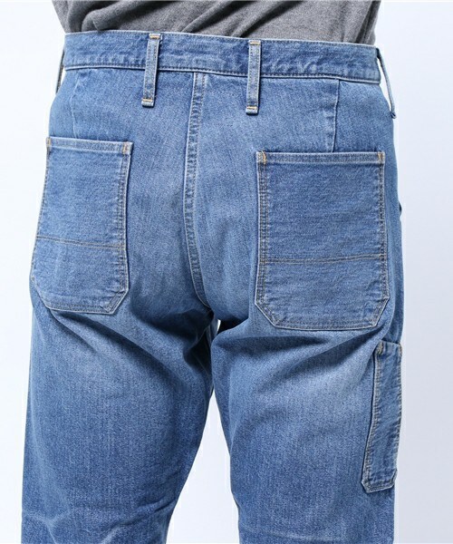 WORLD WORKERS（ワールドワーカーズ）の「【WORLD WORKERS】サルエルデニム/JAPAN MADE（デニムパンツ・メンズ・ブルー/ライトブルー・MEDIUM/LARGE）」の7枚目の写真