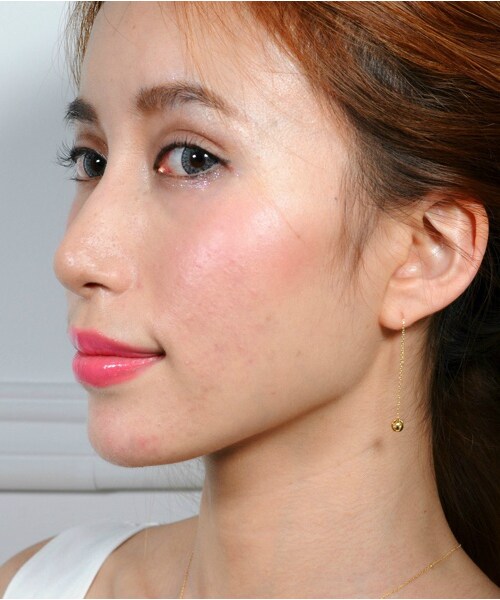 pinacoteca(ピナコテーカ)の「ピナコテーカ 186 マリ アメリカン ピアス(ピアス(両耳用)・レディース・ゴールド・5センチ)」の4枚目の写真