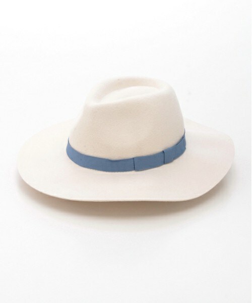 DRWCYS（ドロシーズ）の「ライトカラーフェルトつば広HAT（ハット・レディース・グレー/ホワイト/ベージュ/ブルー・FREE）」の2枚目の写真