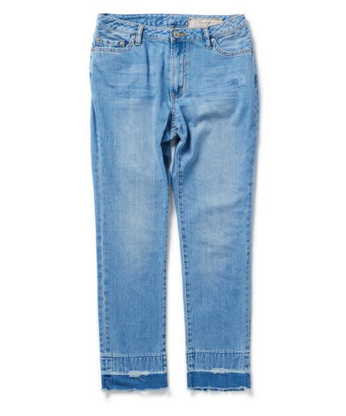 DRWCYS(ドロシーズ)の「ダメージヘムスキニーデニム(デニムパンツ・レディース・サックス/ブルー・S/M)」の1枚目の写真