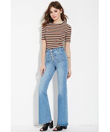 FOREVER 21 | FOREVER 21 High-Waisted Flare Jeans(デニムパンツ)