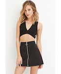 Forever 21 | FOREVER 21 Zip-Front Mini Skirt(Skirt)