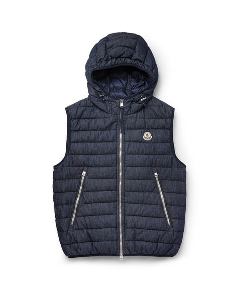 MONCLER（モンクレール）の「Dover Hooded Denim Down Gilet（）」 - WEAR 
