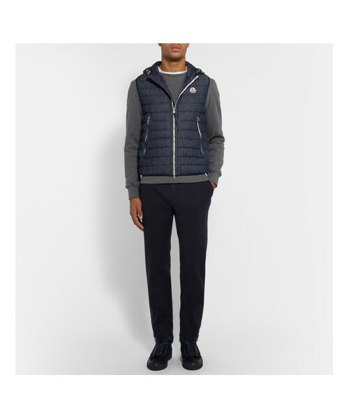 モンクレールDOVERダウンベストデニム