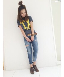 Ungrid | アベ様専用フレイドヘムストスリ 24インチ(デニムパンツ)