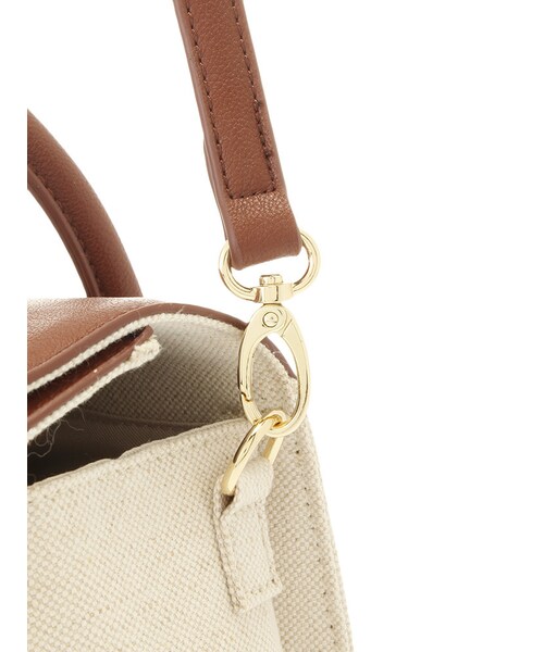 MERCURYDUO(マーキュリーデュオ)の「【GDS】 異素材スクエア2way BAG(バッグ・レディース・ブラック/ブラウン・F)」の6枚目の写真