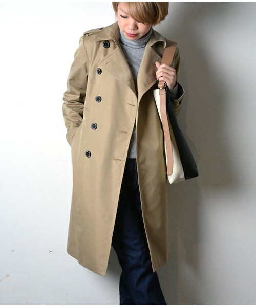 DUL DE VERRE（ダルデベール）の「トレンチコート（トレンチコート・レディース・ブラウン/ベージュ・MEDIUM）」の2枚目の写真