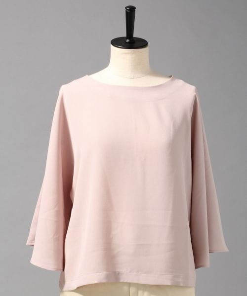 BLISS POINT（ブリスポイント）の「GZドルマンフレアスリーブブラウス（トップス・レディース・ホワイト/ピンク/ブラウン/カーキ/ネイビー・M/L）」の4枚目の写真