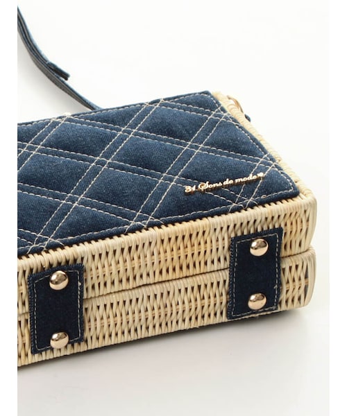 31 Sons de mode（トランテアン　ソン　ドゥ　モード）の「≪春カタログ掲載ITEM≫２ｗａｙデニムコンビバッグ（バッグ・レディース・インディゴ/サックスブルー・フリー）」の6枚目の写真