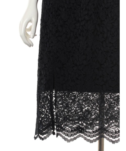 31 Sons de mode（トランテアン　ソン　ドゥ　モード）の「≪森 星ちゃん着用≫ニット×レースドッキングワンピース（ワンピース/ドレス・レディース・ブラック/オフホワイト・36/38）」の15枚目の写真