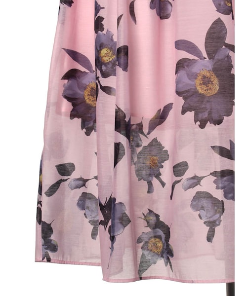 31 Sons de mode（トランテアン　ソン　ドゥ　モード）の「≪森 星ちゃん着用≫オーガンジーフラワープリントスカート（スカート・レディース・ピンク/オフホワイト・36）」の10枚目の写真