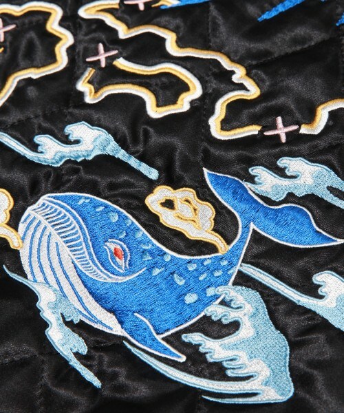 VANQUISH(ヴァンキッシュ)の「”JAPAN” スカジャン(ジャケット/アウター・ブラック・S/M/L/XL)」の11枚目の写真