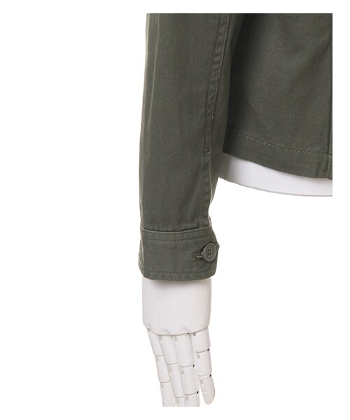 INGNI(イング)の「【春の新作】ミリタリー/ジャケット(ジャケット/アウター・レディース・オフホワイト/クロ/カーキ・M)」の5枚目の写真