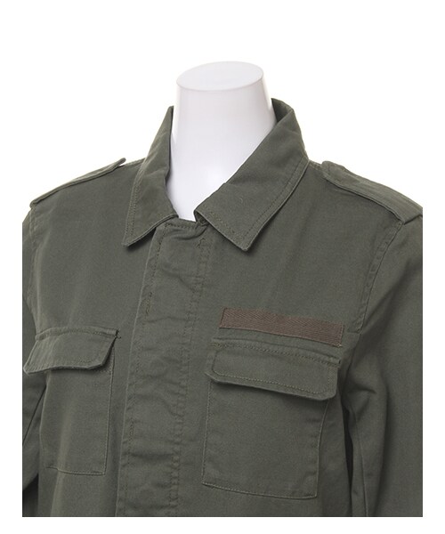 INGNI(イング)の「【春の新作】ミリタリー/ジャケット(ジャケット/アウター・レディース・オフホワイト/クロ/カーキ・M)」の3枚目の写真