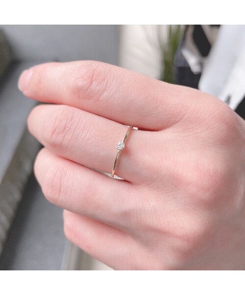 les desseins de DIEU（レデッサンドゥデュー）の「レデッサンドゥデュー 89 6本爪 一粒ダイヤモンド リング 0.05ct（リング・レディース・ゴールド・マイナス5号～13号）」の3枚目の写真