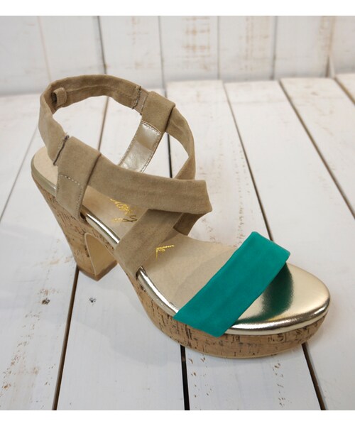 laboratory work（ラボラトリーワーク）の「【laboratory work】ソフトクロスサンダル（シューズ・レディース・ホワイト/ブラック/ターコイズ・M/L）」の7枚目の写真