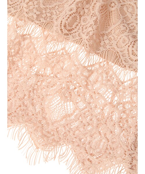 w closet（ダブルクローゼット）の「レースひざ下スカート（スカート・レディース・オフホワイト/ピンクベージュ/キャメル・FREE）」の8枚目の写真