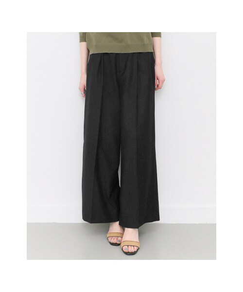 KBF（ケイビーエフ）の「ワイドワイドパンツ（パンツ・レディース・L.BEIGE/L.GRAY/BLACK・one）」の4枚目の写真