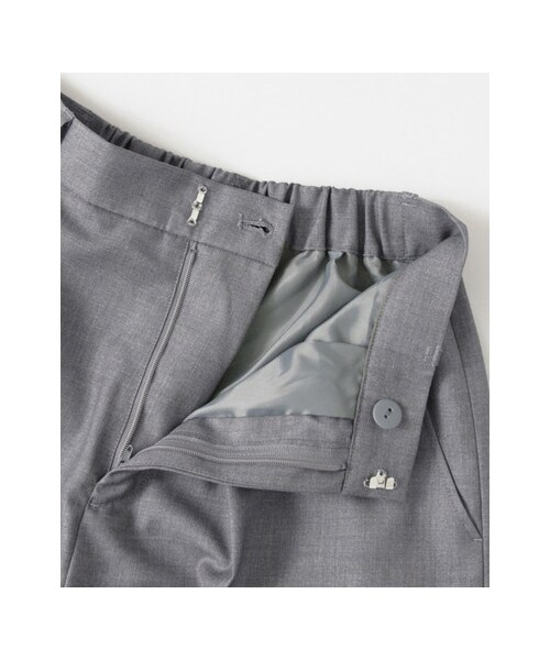 KBF（ケイビーエフ）の「ワイドワイドパンツ（パンツ・レディース・L.BEIGE/L.GRAY/BLACK・one）」の14枚目の写真