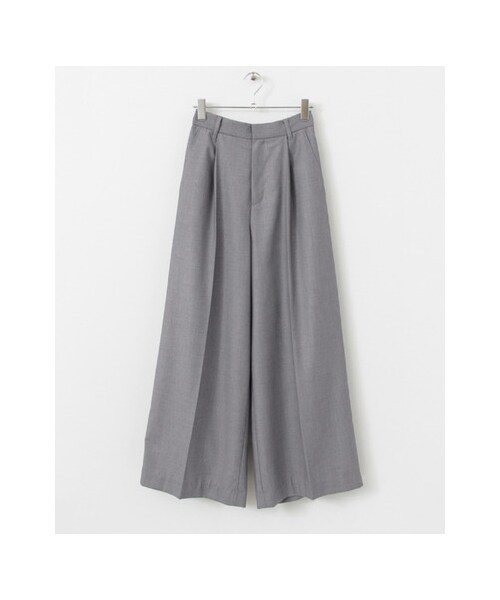 KBF（ケイビーエフ）の「ワイドワイドパンツ（パンツ・レディース・L.BEIGE/L.GRAY/BLACK・one）」の3枚目の写真