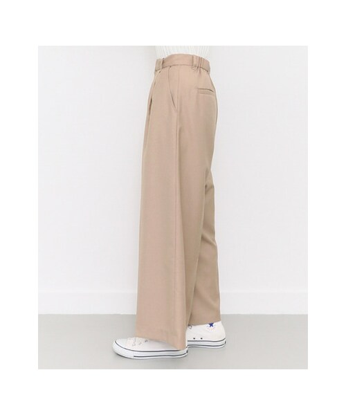 KBF（ケイビーエフ）の「ワイドワイドパンツ（パンツ・レディース・L.BEIGE/L.GRAY/BLACK・one）」の11枚目の写真