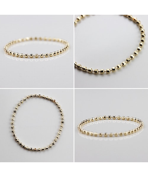 pinacoteca（ピナコテーカ）の「ピナコテーカ 610 ボールチェーン リング（リング・レディース・ゴールド・マイナス5号-5号）」の2枚目の写真