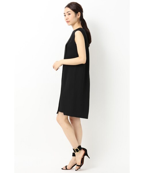 La TOTALITE（ラトータリテ）の「スリットタックワンピース（ワンピース/ドレス・ブラック/ピンク A・フリー）」の6枚目の写真