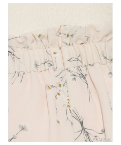 SNIDEL（スナイデル）の「タイニーマーガレットフレアスカート（ミニスカート・レディース・IVR/PNK/BLK・0/1）」の9枚目の写真